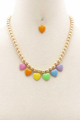 Heart Ball Bead Necklace | Mixtshop LLC