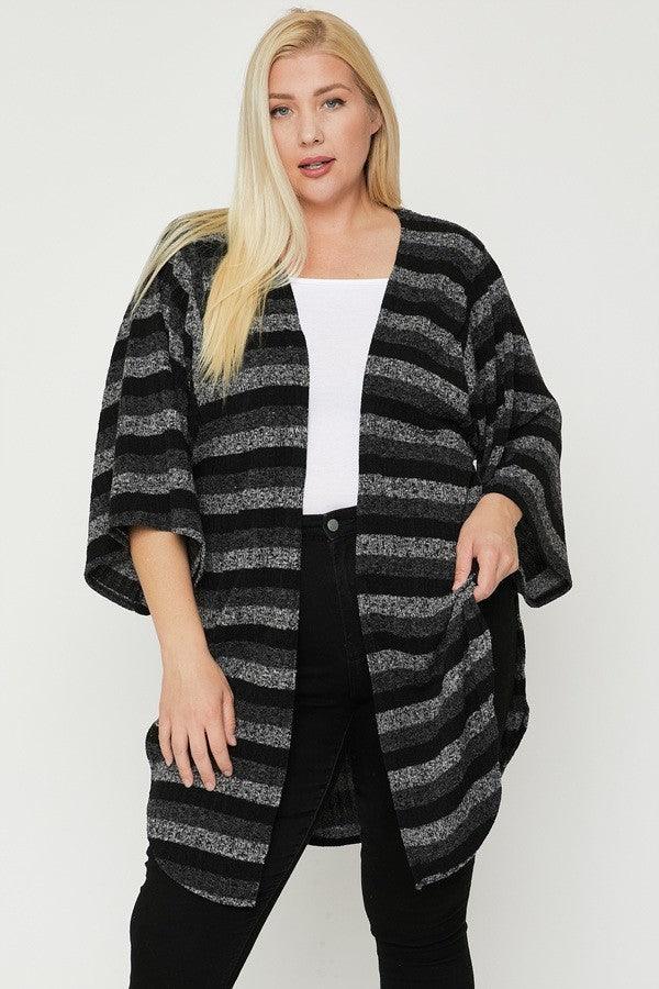 Multi-color Striped Cardigan | Mixtshop LLC