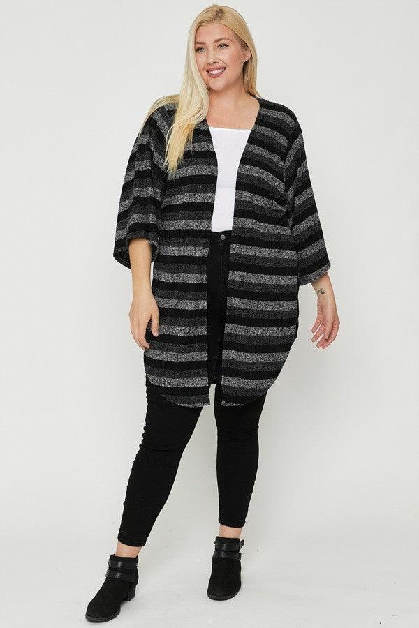 Multi-color Striped Cardigan | Mixtshop LLC