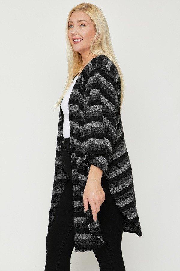 Multi-color Striped Cardigan | Mixtshop LLC
