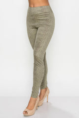 Embossed Snake Print Top And Leggings Set | Mixtshop LLC