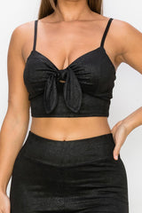 Embossed Snake Print Top And Leggings Set | Mixtshop LLC