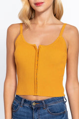 Front Closure With Hooks Sweater Cami Top | Mixtshop LLC