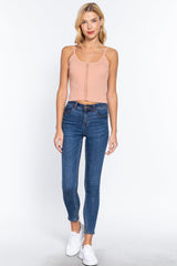 Front Closure With Hooks Sweater Cami Top | Mixtshop LLC