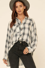 Oversized Loose Fit Plaid Shirt | Mixtshop LLC