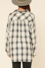 Oversized Loose Fit Plaid Shirt | Mixtshop LLC