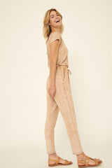 Mineral Washed Finish Knit Jumpsuit | Mixtshop LLC