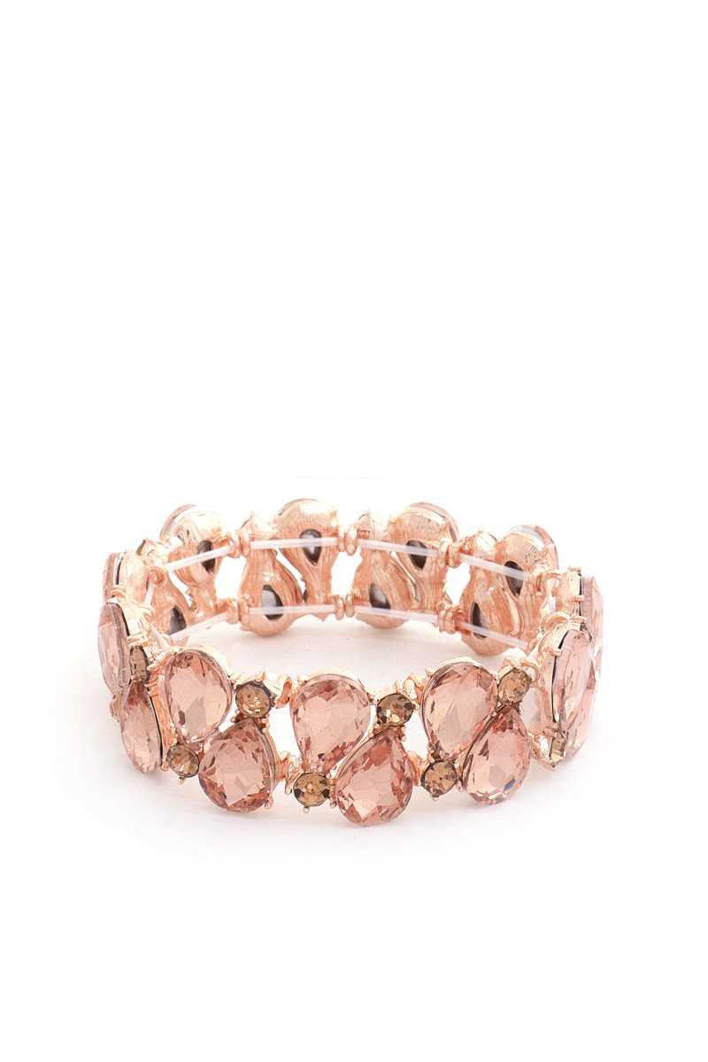 Teardrop Rhinestone Stretch Bracelet | Mixtshop LLC