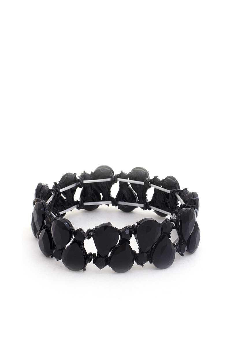 Teardrop Rhinestone Stretch Bracelet | Mixtshop LLC