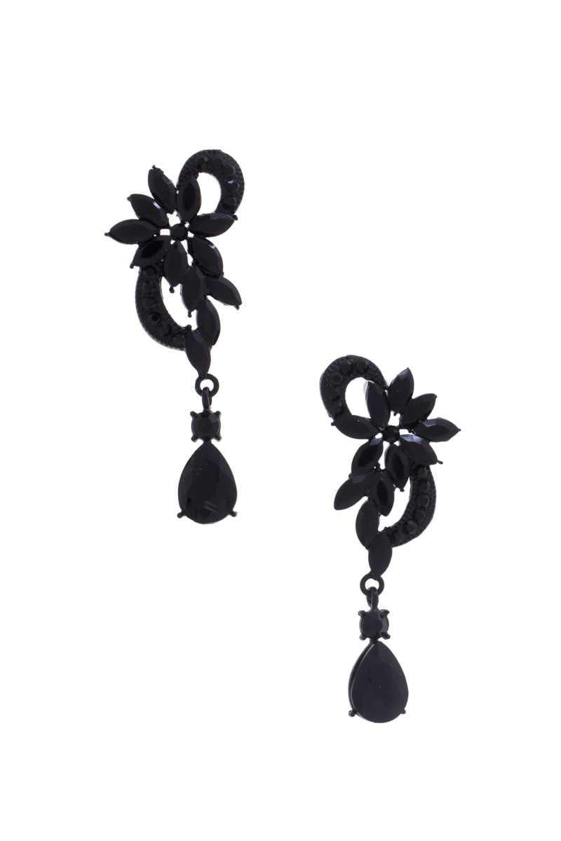 Flower Rhinestone Dangle Earring | Mixtshop LLC
