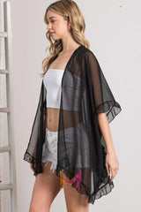 Lightweight Sheer Shawl Cardigan | Mixtshop LLC