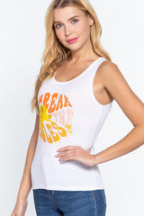 Screen Print Knit Tank Top | Mixtshop LLC