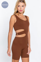 Suave Cut-out Seamless Romper | Mixtshop LLC