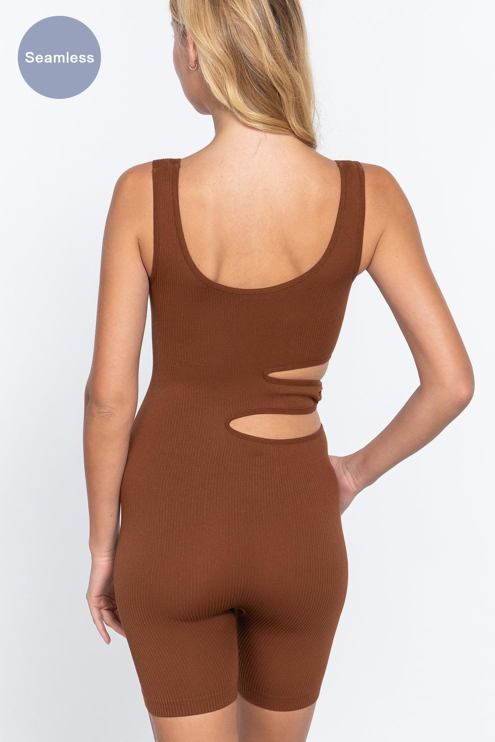 Suave Cut-out Seamless Romper | Mixtshop LLC