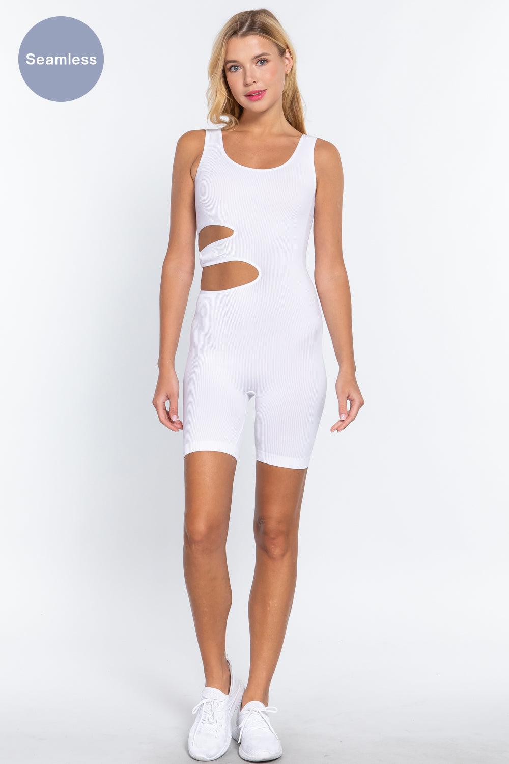 Suave Cut-out Seamless Romper | Mixtshop LLC
