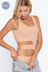 Suave Cut-out Seamless Bodysuit | Mixtshop LLC
