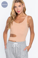 Suave Cut-out Seamless Bodysuit | Mixtshop LLC