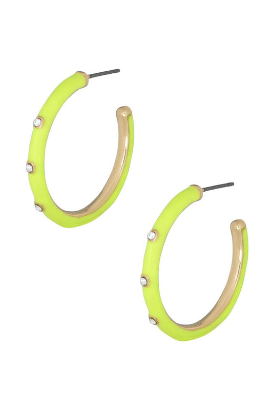 Color Metal Hoop Earring | Mixtshop LLC