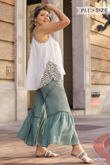 Wide Leg Elastic Waist Lace Tape Pants | Mixtshop LLC