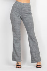 Plaid Cut-out Long Sleeve Top & Pants Set | Mixtshop LLC