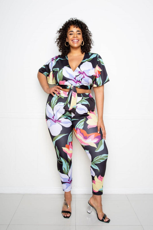 Flower Jogger & Top Set | Mixtshop LLC