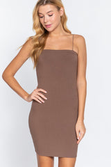 Cami Heavy Rib Mini Dress | Mixtshop LLC