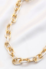 Color Metal Oval Link Necklace | Mixtshop LLC