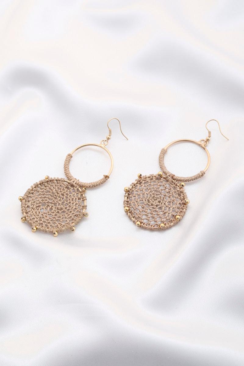 Double Circle Thread Beaded Earring | Mixtshop LLC
