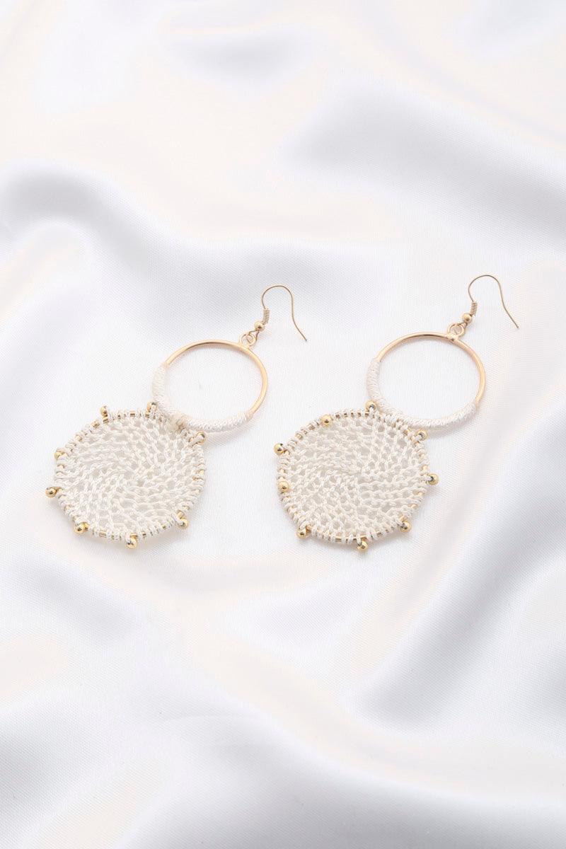 Double Circle Thread Beaded Earring | Mixtshop LLC