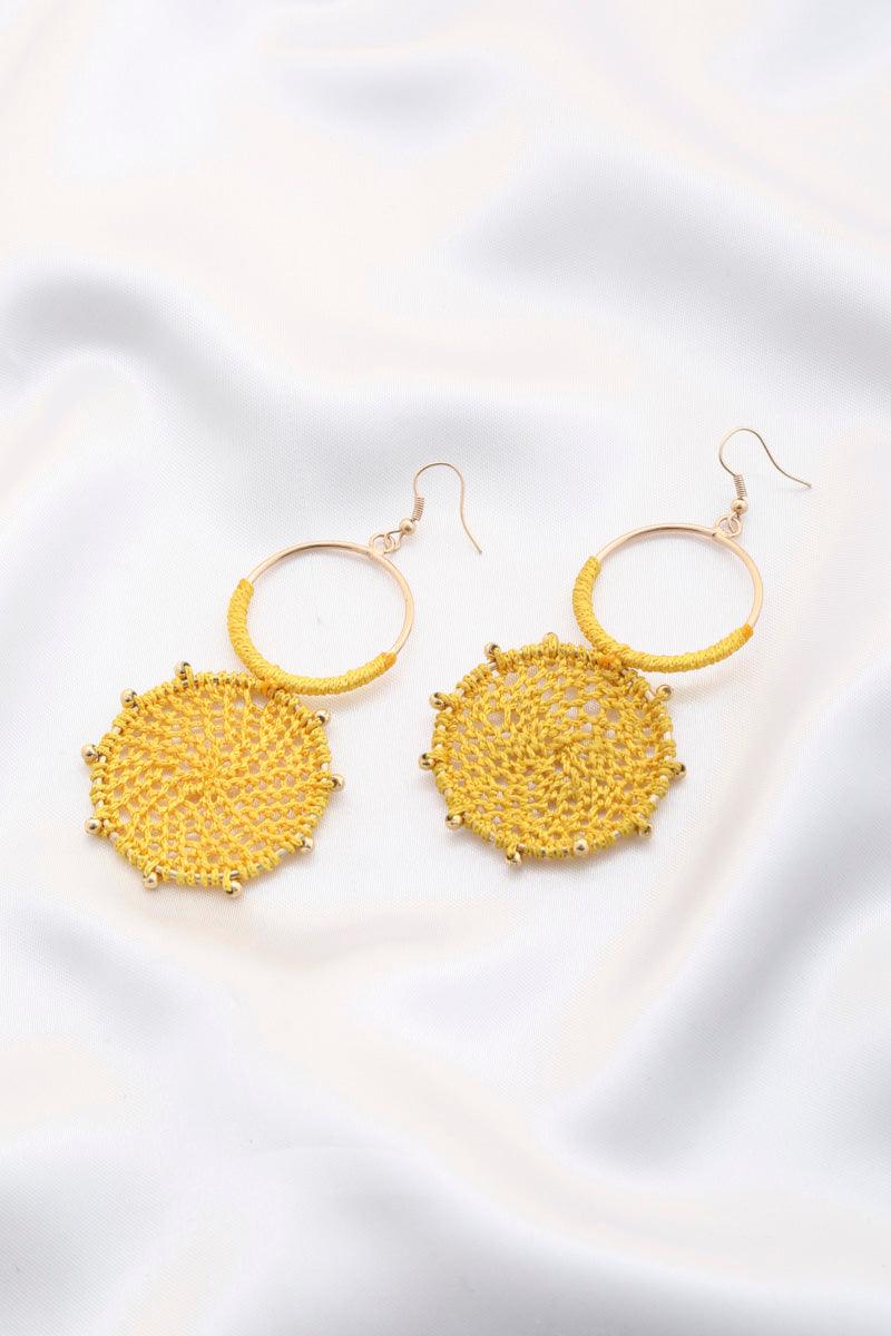 Double Circle Thread Beaded Earring | Mixtshop LLC