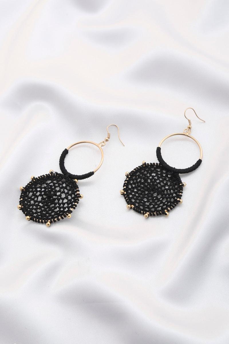 Double Circle Thread Beaded Earring | Mixtshop LLC