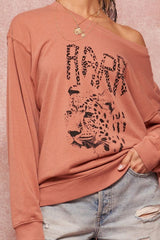 A Garment Dyed French Terry Graphic Sweatshirt | Mixtshop LLC