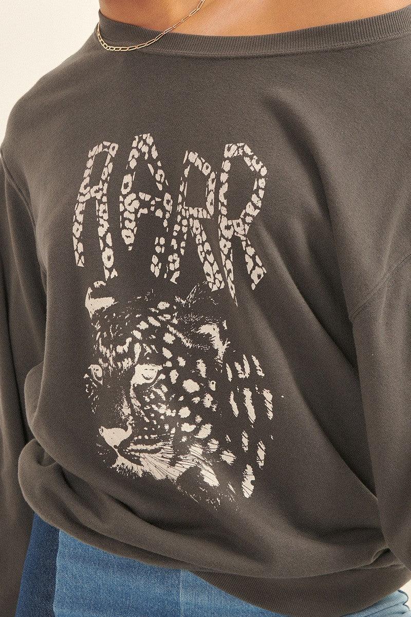 A Garment Dyed French Terry Graphic Sweatshirt | Mixtshop LLC