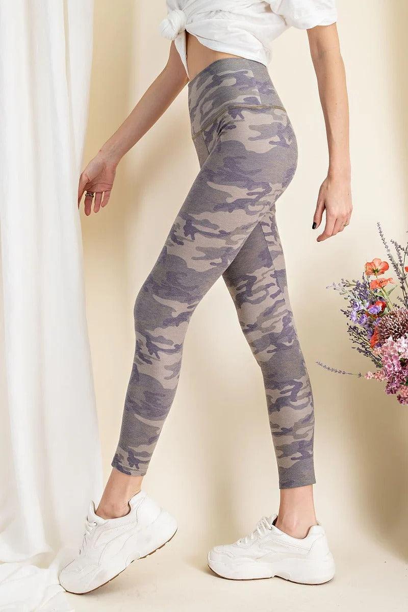 Camouflage Printed Rayon Spandex Leggings | Mixtshop LLC