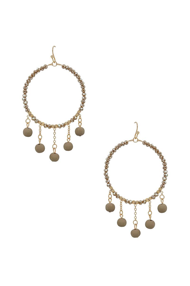 Clay Ball Charm Round Beads Earring | Mixtshop LLC