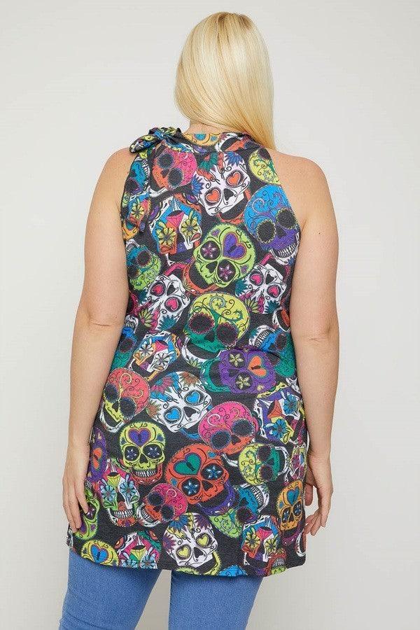Sugar Skull Sublimation Print | Mixtshop LLC