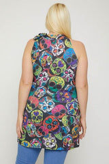 Sugar Skull Sublimation Print | Mixtshop LLC
