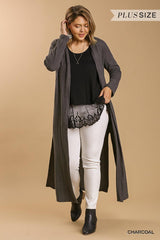 Open Front Long Body Cardigan | Mixtshop LLC