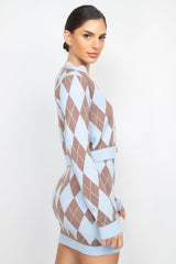 Diamond Button-front Cardigan Top | Mixtshop LLC