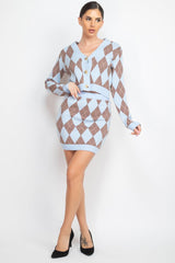 Diamond Button-front Cardigan Top | Mixtshop LLC