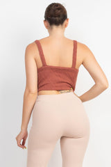 Geometric Cami Puff Sleeves Blazer Top Set | Mixtshop LLC