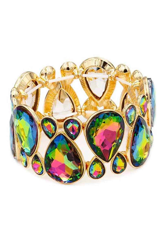 Gem Crystal Stone Stretch Bracelet | Mixtshop LLC