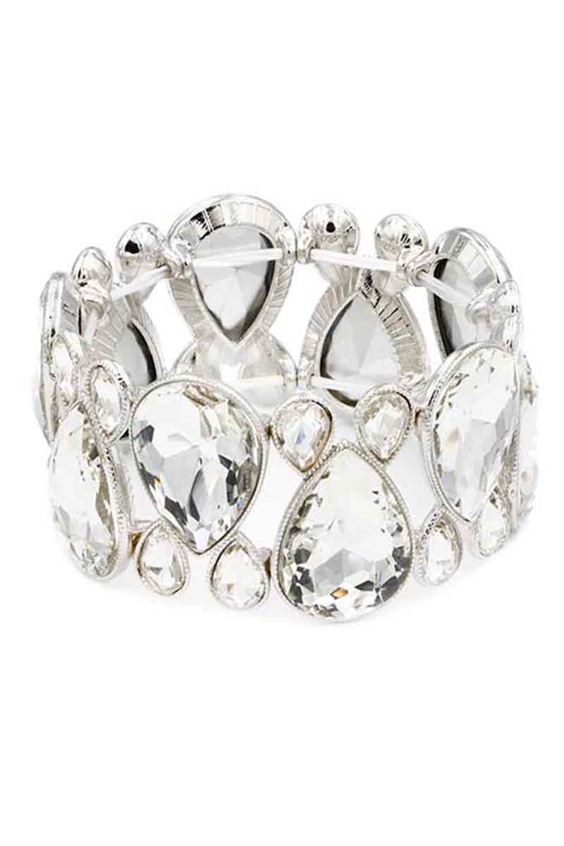 Gem Crystal Stone Stretch Bracelet | Mixtshop LLC