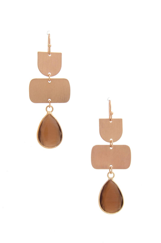 Teardrop Gem Multi Shape Dangle Earring | Mixtshop LLC