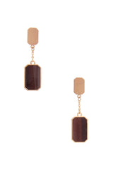 Gem Emerald Shape Dangle Earring | Mixtshop LLC