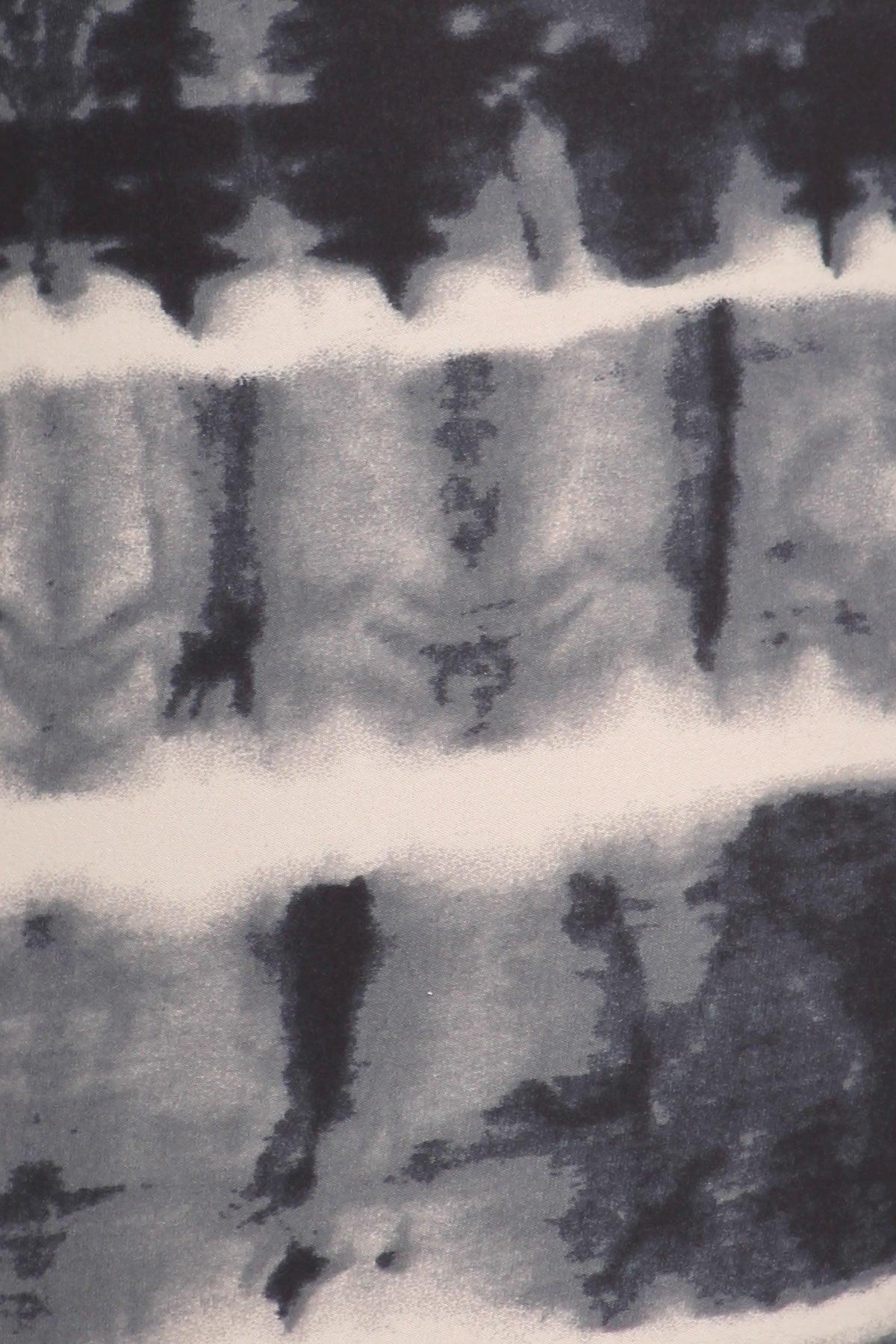 Plus Size Tie Dye Print, Full Length Leggings In A Fitted Style With A Banded High Waist | Mixtshop LLC