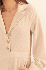 A Woven Corduroy Romper | Mixtshop LLC