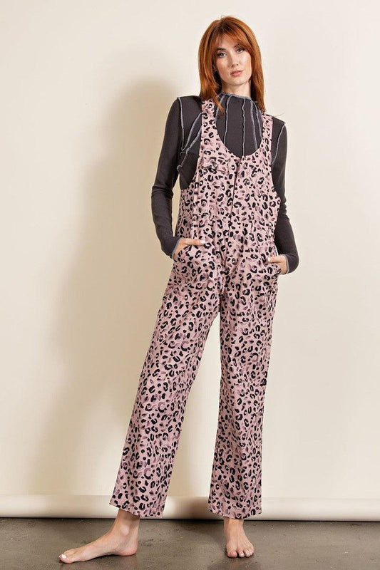 Animal/leopard Printed Jumpsuit | Mixtshop LLC