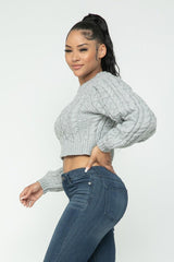 Cable Pullover Top | Mixtshop LLC