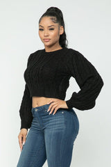 Cable Pullover Top | Mixtshop LLC